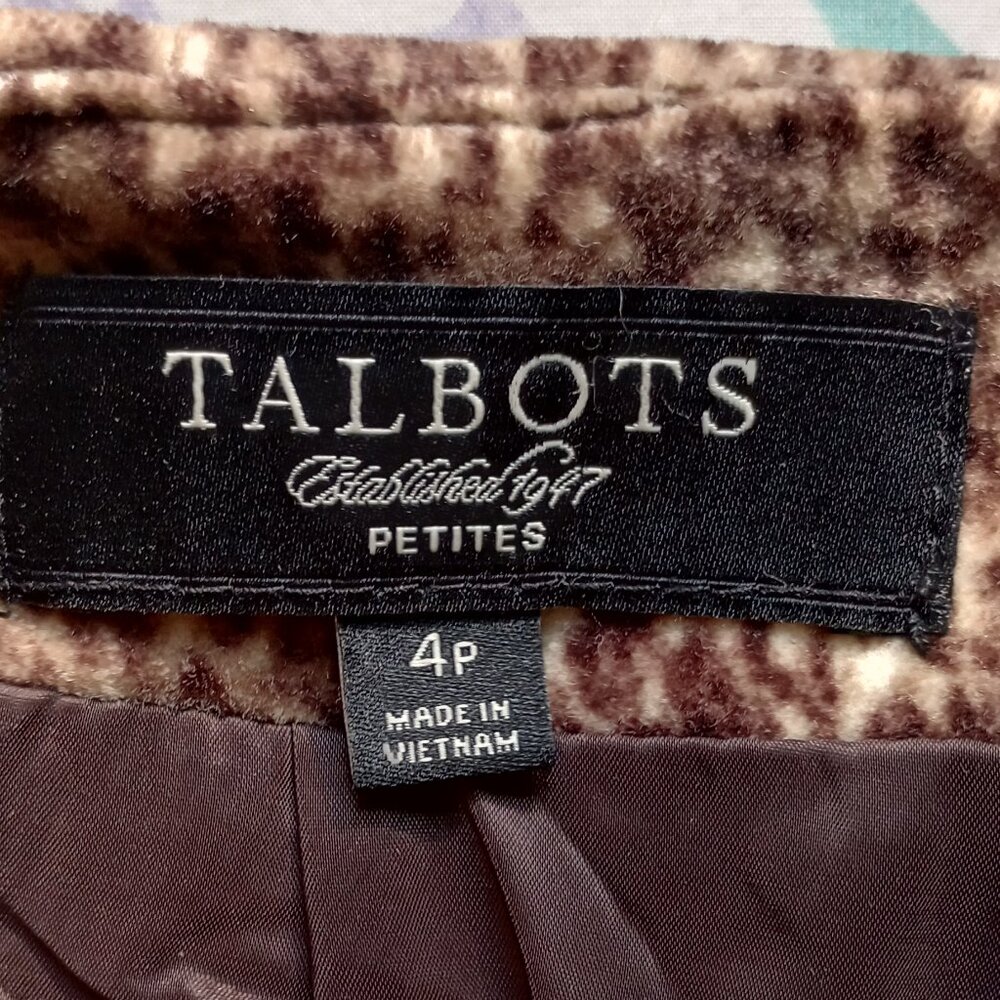 Talbots Leopard Print Mini Skirt Size 4 Petite - image 4